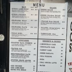 Yummy Bus of Cedar Creek - Menu, Mediterranean cuisine