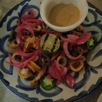 Ambriza - Calamares, has pickled onion and jalapeno. - Mexican Near Me - Houston, Texas