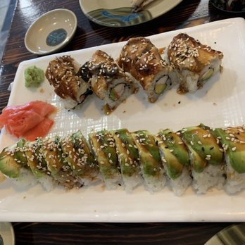 Sushin Japanese Restaurant - Caifornia eel roll & Dragon roll (shrimp tempura) - Japanese Near Me - Miami, Florida Sushin Japanese Restaurant - Caifornia eel roll & Dragon roll (shrimp tempura) - Japanese Near Me - Miami, Florida