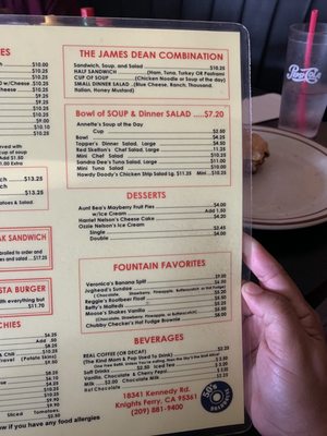 Menu photo 5 50's Roadhouse Restaurant Knights Ferry, CA Menu photo 5 50's Roadhouse Restaurant Knights Ferry, CA