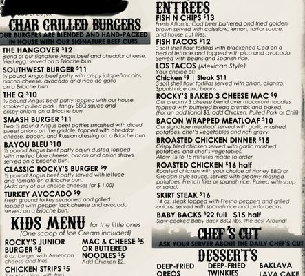 Menu photo 3 Rocky's American Grill Prospect Heights, IL Menu photo 3 Rocky's American Grill Prospect Heights, IL