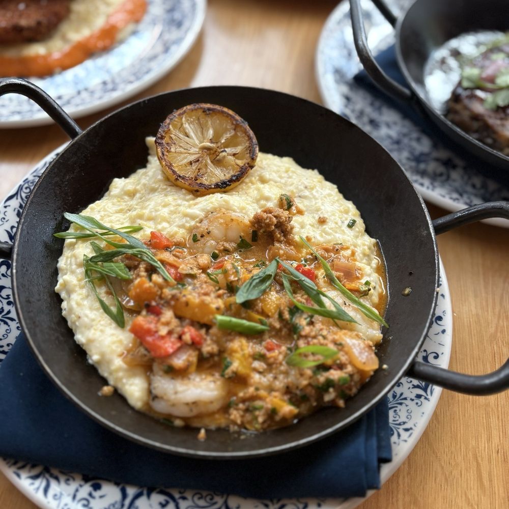 Tupelo Honey Southern Kitchen & Bar - Tupelo Shrimp & Grits*** - New American Near Me - Frisco, Texas Tupelo Honey Southern Kitchen & Bar - Tupelo Shrimp & Grits*** - New American Near Me - Frisco, Texas