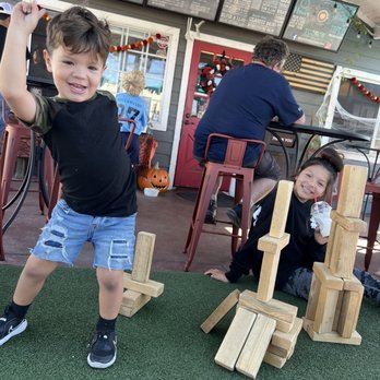 Main Street Coffee - Big Jenga outside - Coffee & Tea Near Me - Ramona, California Main Street Coffee - Big Jenga outside - Coffee & Tea Near Me - Ramona, California