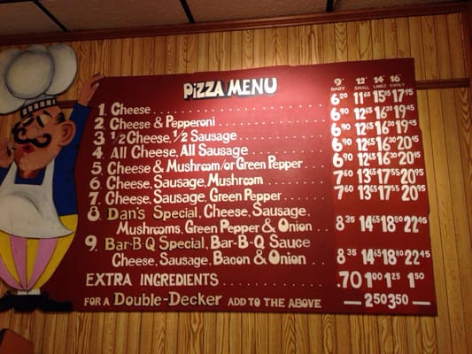 Menu photo 8 Dan's Pizza Downers Grove, IL