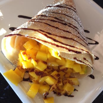 Snowflake Tea House - Mango crepes with vanilla ice cream - Desserts Near Me - Duluth, Georgia Snowflake Tea House - Mango crepes with vanilla ice cream - Desserts Near Me - Duluth, Georgia