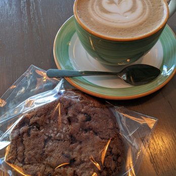 Honolulu Coffee - Double chocolate salted toffee cookie, and a small mocha - Coffee & Tea Near Me - Vancouver, British Columbia Honolulu Coffee - Double chocolate salted toffee cookie, and a small mocha - Coffee & Tea Near Me - Vancouver, British Columbia
