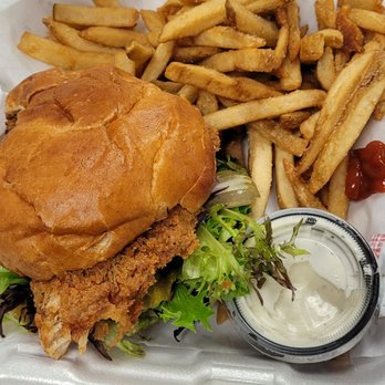 Lake Bottom Brewery & Distillery Corcoran - Beer batter chicken burger - Breweries Near Me - Corcoran, California Lake Bottom Brewery & Distillery Corcoran - Beer batter chicken burger - Breweries Near Me - Corcoran, California