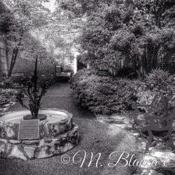 Fayetteville Lincoln County Museum - Lots of character walking through the Museum Courtyard