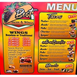 Best Tacos And Wings - Photo via Facebook