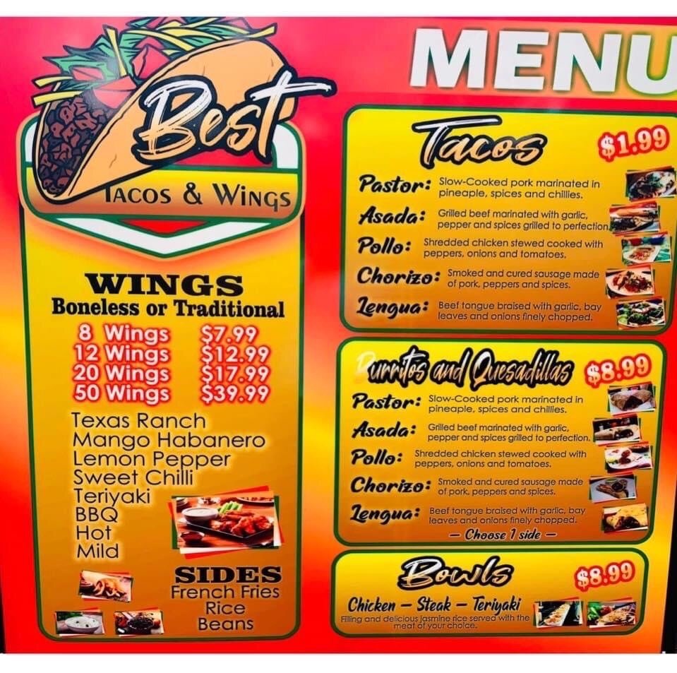 Best Tacos And Wings
