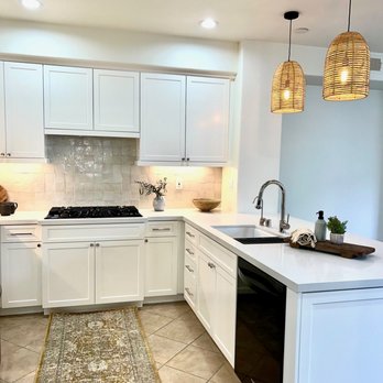 Avalon Construction Group - a kitchen with white cabinets and white countertops - General Contractors Near Me Avalon Construction Group - a kitchen with white cabinets and white countertops - General Contractors Near Me