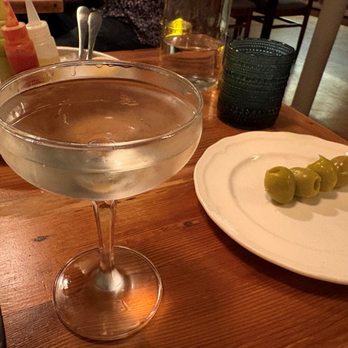 Puritan & Company - Martini (served in a Champagne glass...) - New American Near Me - Cambridge, Massachusetts