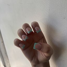 Acrylic French tips Acrylic French tips