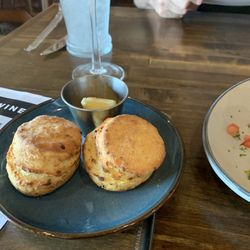 Great biscuits with honey butter