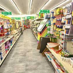 Dollar Tree - Writing utensils, paper, scissors, binders, etc.