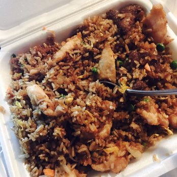 China Wok - House (shrimp, chicken, beef) fried rice! It is delicious! Some of the best fried rice I have had in a L O N G time! - Chinese Near Me - Houston, Texas