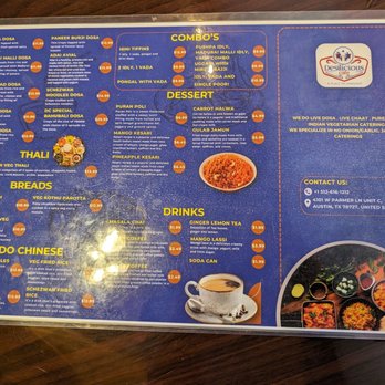 Desilicious Cafe - Menu - Indian Near Me - Austin, Texas