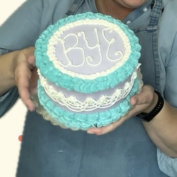Cake Hoopla - The fully decorated cake. We learned how to pipe lines, shells, and gosh this cake is so elevated now! - Cupcakes Near Me - Tigard, Oregon Cake Hoopla - The fully decorated cake. We learned how to pipe lines, shells, and gosh this cake is so elevated now! - Cupcakes Near Me - Tigard, Oregon
