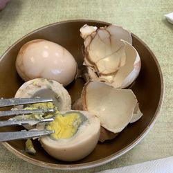 Mian Bistro - Tea eggs had a slight flavor , but not much.