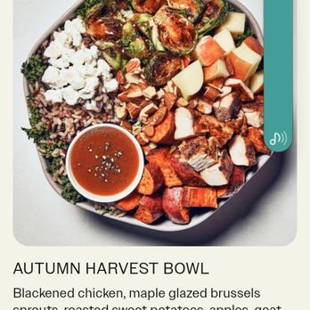 sweetgreen - Healthy Salads, Wraps, and Bowls - This is what the "Autumn Harvest Salad" is supposed to look like. - Salad Near Me - Arlington, Virginia