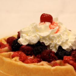 The Adobe Icebox - Waffle from their all-day breakfast menu. Yum!