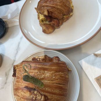 Le Petit Paris - Ham and Swiss Croissant Eggs Sandwich Bacon - Bakeries Near Me - Kew Gardens, New York