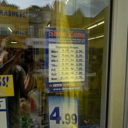 Shoe Zone - Opening Times