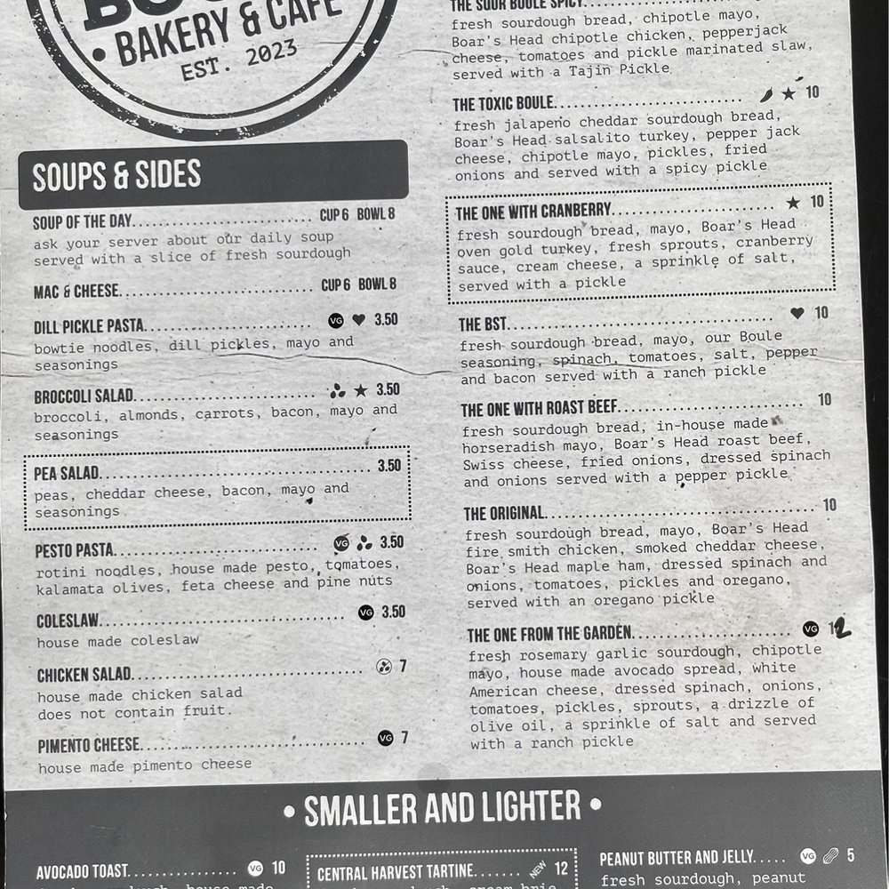 The Sour Boule - Menu - Bakeries Near Me - Fort Worth, Texas