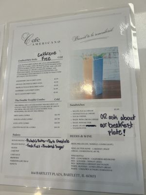 Menu photo 4 Cafe Americano Bartlett, IL