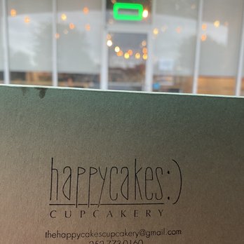 HappyCakes Cupcakery - The to-go box the cupcakes are packaged in - Bakeries Near Me - Morehead City, North Carolina HappyCakes Cupcakery - The to-go box the cupcakes are packaged in - Bakeries Near Me - Morehead City, North Carolina