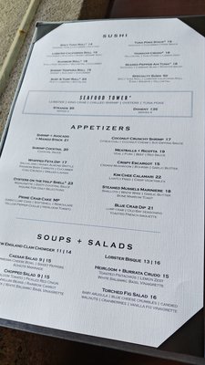 Menu photo 1 Chart House Dana Point, CA