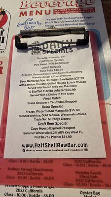 Menu photo 6 Half Shell Raw Bar Key West, FL Menu photo 6 Half Shell Raw Bar Key West, FL