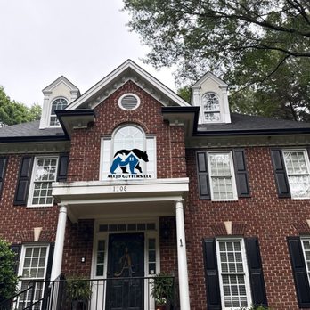 Alejo Gutters - After replacing rotted fascia board with new PVC materials, we installed new 6" gutters and 3x4 downspouts at this beautiful Raleigh house. - Gutter Services Near Me - Raleigh, North Carolina Alejo Gutters - After replacing rotted fascia board with new PVC materials, we installed new 6" gutters and 3x4 downspouts at this beautiful Raleigh house. - Gutter Services Near Me - Raleigh, North Carolina