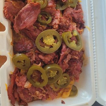 Big Man Big Dogz - Chili cheese fries w/pastrami & Jalapeños - Hot Dogs Near Me - Compton, California Big Man Big Dogz - Chili cheese fries w/pastrami & Jalapeños - Hot Dogs Near Me - Compton, California