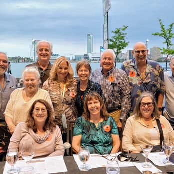 Andiamo - Our group, with Canada in the background - Italian Near Me - Detroit, Michigan