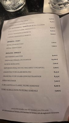 Menu photo 5 Solomillo Barcelona, B