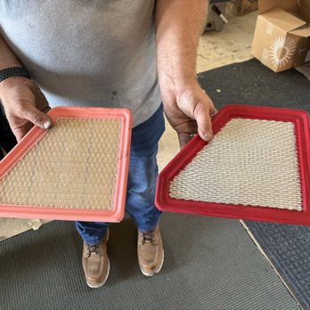 Firestone Complete Auto Care - Here is comparisons of the new filter on left and old one right. Not even dirty! - Tires Near Me - Mount Vernon, Ohio