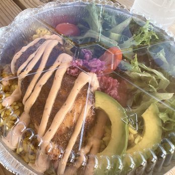 LocOhana Tropical Grill - Honey Glazed Salmon Bowl - Caribbean Near Me - Beach Haven, New Jersey