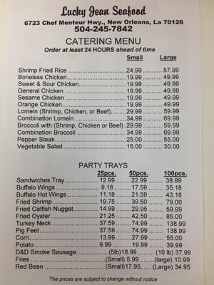 Menu photo 7 Lucky Jean Seafood New Orleans, LA Menu photo 7 Lucky Jean Seafood New Orleans, LA