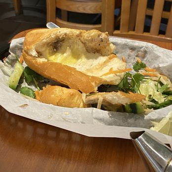 Pho Morgan Hill - The stale banh mi bun that fell apart and the half that had no meat on it. - Vietnamese Near Me - Morgan Hill, California Pho Morgan Hill - The stale banh mi bun that fell apart and the half that had no meat on it. - Vietnamese Near Me - Morgan Hill, California