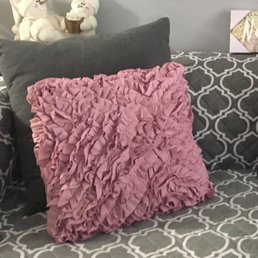 Blush accent pillow~