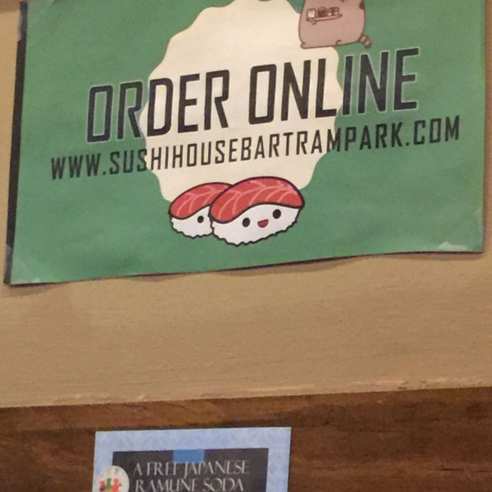 Sushi House & Grill - Online ordering. The small sign talks about discounts for paying cash. - Sushi Bars Near Me - Jacksonville, Florida Sushi House & Grill - Online ordering. The small sign talks about discounts for paying cash. - Sushi Bars Near Me - Jacksonville, Florida