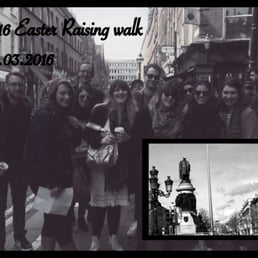Beautiful day for 1916 walking tour
