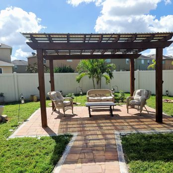 SQUARED AWAY Veteran HandyMan Services - Stained pergola didn't build. - Handyman Near Me - Valrico, Florida SQUARED AWAY Veteran HandyMan Services - Stained pergola didn't build. - Handyman Near Me - Valrico, Florida