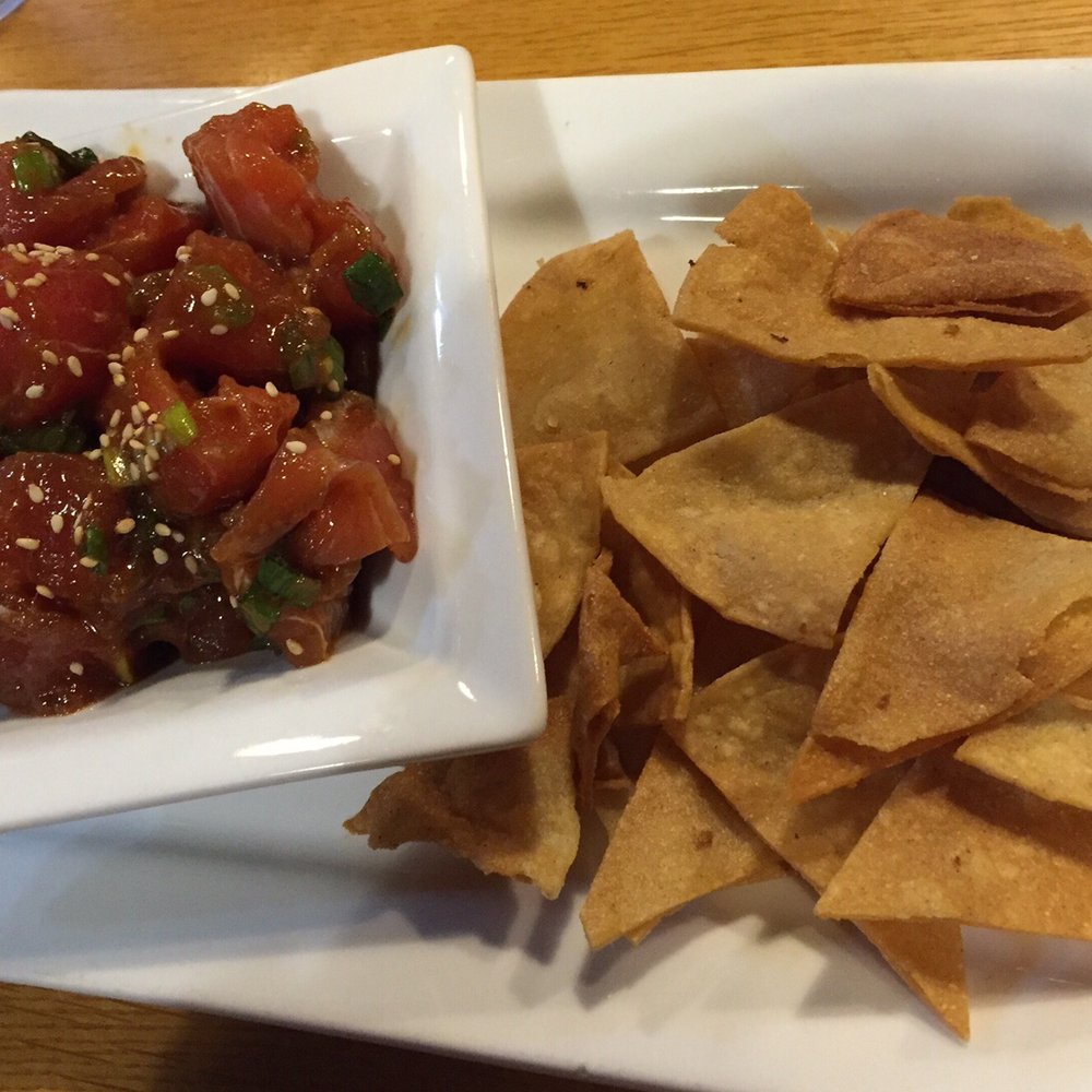 Guahan Grill - Tuna Poke with the chips. - Barbeque Near Me - Oceanside, California