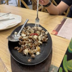Mesa - Sisig too dry to a fault and very chewy