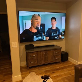Installationpro - 85" Inch mounted by Alex (all by himself!) - Handyman Near Me - Irvine, California