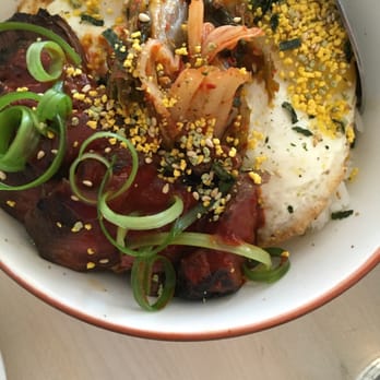 The Peached Tortilla - Korean beef kimchi rice bowl - Asian Fusion Near Me - Austin, Texas The Peached Tortilla - Korean beef kimchi rice bowl - Asian Fusion Near Me - Austin, Texas