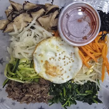 Tofu Bean Korean BBQ - S10 H Rice w/Assorted Vegetables & Beef (BIBIMBAP) - Korean Near Me - Diamond Bar, California Tofu Bean Korean BBQ - S10 H Rice w/Assorted Vegetables & Beef (BIBIMBAP) - Korean Near Me - Diamond Bar, California