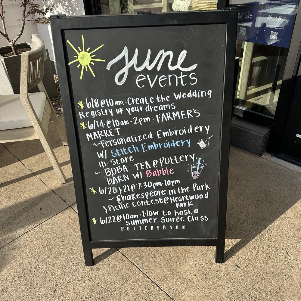 Pottery Barn - Fun events in June! - Home Decor Near Me - Oklahoma City, Oklahoma Pottery Barn - Fun events in June! - Home Decor Near Me - Oklahoma City, Oklahoma